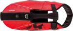 EzyDog DFD X2 Dog Life Jacket - Adjustable Swimming Safety Life Vest Preserver with Continuous Neck Flotation, Reflective Trim, & Grab Handle (Small, Red) - Image 7