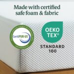 Zinus 12 Inch Green Tea Cooling Memory Foam Mattress [New Version], Queen, Fiberglass Free, Medium Firmness, Cooling Gel Foam, Certified Safe Foams & Fabric, Mattress in A Box - Image 6