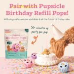 WOOF Party Pupsicle - Long-Lasting Interactive Dog Toys for Boredom - Low-Mess Design - Birthday Gifts for Dogs - Large Dog Toys - Buddy Blue - Image 6