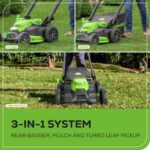 Greenworks 40V 25" Brushless Cordless (Self-Propelled) Lawn Mower (75+ Compatible Tools), (2) 4.0Ah Batteries and Dual Port Rapid Charger Included - Image 8