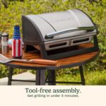 Cuisinart Grillster Portable Gas Grill, Stainless Steel Compact BBQ Grill with Locking Lid for Easy Transport, 8000 BTU Propane Grill with Dishwasher Safe Cooking Grate, Small Grill for Camping & BBQ - Image 6