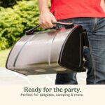 Cuisinart Grillster Portable Gas Grill, Stainless Steel Compact BBQ Grill with Locking Lid for Easy Transport, 8000 BTU Propane Grill with Dishwasher Safe Cooking Grate, Small Grill for Camping & BBQ - Image 7