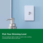 Lutron Ariadni/Toggler LED+ Dimmer Light Switch for Dimmable LED, Halogen and Incandescent Dimmer Switch, 150W, Single-Pole/3-Way, AYCL-153P-WH, White - Image 6