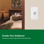 Lutron Ariadni/Toggler LED+ Dimmer Light Switch for Dimmable LED, Halogen and Incandescent Dimmer Switch, 150W, Single-Pole/3-Way, AYCL-153P-WH, White - Image 8