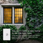 Lutron Ariadni/Toggler LED+ Dimmer Light Switch for Dimmable LED, Halogen and Incandescent Dimmer Switch, 150W, Single-Pole/3-Way, AYCL-153P-WH, White - Image 10