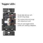 Lutron Ariadni/Toggler LED+ Dimmer Light Switch for Dimmable LED, Halogen and Incandescent Dimmer Switch, 150W, Single-Pole/3-Way, AYCL-153P-WH, White - Image 12