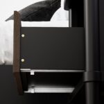 Lenia Solid Wood Nightstand, Mid Century Modern Night Stand End Table Bedroom Living Room, Herringbone Pattern Bedside Table for, Rustic Side Table with Drawer & Open Storage, Mocha Black - Image 8