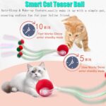 2 Packs Speed 2.0 Tail Interactive Cat Toys for Indoor Cats, Chirping & Motion Activate Cat Toy, Smart Kitten Rolling Ball Moving Ball Toys, Rechargeable Dog Cats Bal l for Enrichment Exercise - Image 5