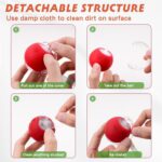 2 Packs Speed 2.0 Tail Interactive Cat Toys for Indoor Cats, Chirping & Motion Activate Cat Toy, Smart Kitten Rolling Ball Moving Ball Toys, Rechargeable Dog Cats Bal l for Enrichment Exercise - Image 6
