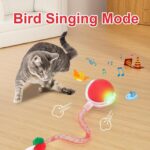 2 Packs Speed 2.0 Tail Interactive Cat Toys for Indoor Cats, Chirping & Motion Activate Cat Toy, Smart Kitten Rolling Ball Moving Ball Toys, Rechargeable Dog Cats Bal l for Enrichment Exercise - Image 8