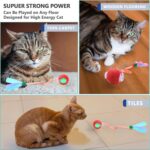 2 Packs Speed 2.0 Tail Interactive Cat Toys for Indoor Cats, Chirping & Motion Activate Cat Toy, Smart Kitten Rolling Ball Moving Ball Toys, Rechargeable Dog Cats Bal l for Enrichment Exercise - Image 9
