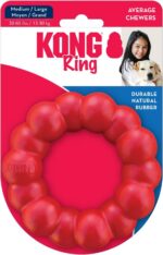 KONG Ring - Natural Rubber Ring Toy for Healthy Chewing Habits - Chew Toy Supports Dog Dental Health - Dog Toy Supports Instincts During Playtime - for Medium/Large Dogs - Image 10