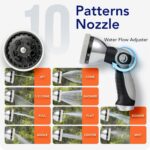 5/8" x 100 ft Heavy Duty Retractable Garden Hose Reel by HOZEREEL, Outdoor Garden Hose Reels - Self Retract Wall Mount Hose Reel Automatic Storage, Any Length Lock, 10 Pattern Nozzle - Image 6