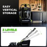 NovorikX 60V 5Ah Self-Propelled Electric Cordless Lawn Mower with 5.0Ah Battery 21-Inch, Brushless Mower for Large Yards, LED Headlight, Rapid Charger 3-in-1 Versatility Obsidian Series - Image 9