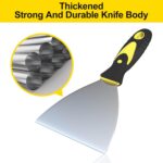 Rerdeim 5Pcs Putty Knife, Set, 1" 2" 3" 4" 5" Scraper, Spackle Knife, Paint Scraper, Scraper Tool, No Rusting, Perfect For Repairing Drywall, Removing Wallpaper, Mud, Plaster Scraping - Image 5