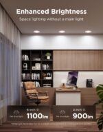 Govee Smart Recessed Lighting 6 Inch, Matter RGBIC LED Recessed Light Work with Alexa, Google Assistant, Dimmable 1100LM Canless Downlight with Junction Box for Living Room, Bedroom, Kitchen 4 Pack - Image 9