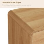 TEENFON 9 Drawer Dresser for Bedroom, 63" Wide Dressers & Chest of Drawers with Curved Profile Design, Wood Closet Storage Dressers Organizer for Bedroom, Living Room, Natural - Image 7