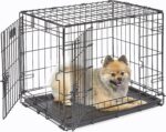 MidWest Homes for Pets Double Door iCrate Starter Kit, 24-inch Dog Crate Bundle for Small Breeds, Includes Cage, Pet Bed, 2 Bowls and Privacy Cover - Image 7