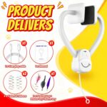 Interactive Cat Toy for Indoor Cats Automatic Hanging Door Frame Toy | Cat Toy with Feather Mouse String 360° Rotating USB Rechargeable Self Play Kitten Toy for Hunting Instinct Cat Boredom Relief - Image 7