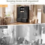Romorgniz Dresser for Bedroom with Fabric Drawers, 48.2" H Bedroom Dresser for Entryway, Hallway, Dressing Room, Clothes Storage, Entryway - Image 7