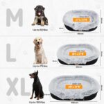 Fluffy Orthopedic Dog Bed for Large & Extra Large Dogs, Calming Plush Sofa Bed with Curved Bolster Support and Egg-Crate Foam Base, 43" Cozy Oval Pet Donut Bed with Washable Cover, Gray - Image 9
