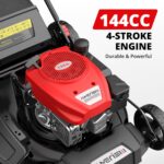 AMERISUN 21-Inch 3IN1 Gas Push Lawn Mower, 144cc 4-Cycle OHV Engine, Mulch/Bag/Side Discharge, 6-Position Height Adjustment, Steel Deck Walk-Behind Mower for Small to Medium Yards - Image 3