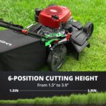 AMERISUN 21-Inch 3IN1 Gas Push Lawn Mower, 144cc 4-Cycle OHV Engine, Mulch/Bag/Side Discharge, 6-Position Height Adjustment, Steel Deck Walk-Behind Mower for Small to Medium Yards - Image 6