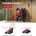 AMERISUN 21-Inch 3IN1 Gas Push Lawn Mower, 144cc 4-Cycle OHV Engine, Mulch/Bag/Side Discharge, 6-Position Height Adjustment, Steel Deck Walk-Behind Mower for Small to Medium Yards - Image 7