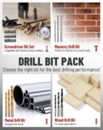 DCK 20V Brushless Hammer Drill, 531 in.lbs, 36000 BPM, 1/2" Keyless All-Metal Chuck, 4.0Ah Battery, 22+1+1 Clutch, Impact Drill Kit for Drilling Brick Wall, Metal, Wood, KDJZ05-13 - Image 6