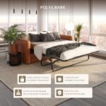 POLY & BARK Napa 82" Leather Pull‑Out Sleeper Sofa – Full‑Grain Italian Leather Upholstery,Tri‑Layer Mattress & Storage Console –Sophisticated Multi‑Functional Sofa Bed for Living Rooms & Guest Spaces - Image 6