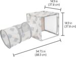 Kitty City Cozy Cat Play Furniture, Hideaway Cat Tunnel - Image 4