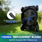 18-Inch Electric Lawn Mower, 40V Brushless Cordless Push Mower with 4.0Ah Battery & Charger, 2-in-1 Mulching/Bagging, 6-Position Height for Small to Medium Yards - Image 6