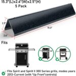 Spirit E310 Grill Parts Replacement Kit, 7636 Flavorizer Bars & 69787 Burner Tubes for Weber Spirit & Spirit II 300 Series E310 E320 E330 S310 S320 S330 (Front Control), 15.3" Heat Plates, 18" Burner - Image 3
