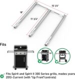 Spirit E310 Grill Parts Replacement Kit, 7636 Flavorizer Bars & 69787 Burner Tubes for Weber Spirit & Spirit II 300 Series E310 E320 E330 S310 S320 S330 (Front Control), 15.3" Heat Plates, 18" Burner - Image 5