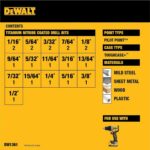 DEWALT Drill Bit Set, 21 Pc. Titanium Nitride Coated Pilot Point DEWALT Bit Set with Case for Wood, Metal and Plastic (DW1361) - Image 4