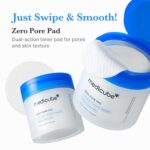 medicube Toner Pads Zero Pore Pad 2.0 | Dual-Textured Facial Pad for Exfoliation and Pore Care with 4.5% AHA Lactic Acid, 0.45% BHA Salicylic Acid | Ideal for All, Korean Skin Care, 70 Pads (1 Pack) - Image 4