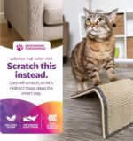 SmartyKat Sisal Angle Ramp Cat Scratcher, Natural Woven Sisal Surface & Stable Wooden Structure with Organic Catnip - Image 3