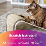 SmartyKat Sisal Angle Ramp Cat Scratcher, Natural Woven Sisal Surface & Stable Wooden Structure with Organic Catnip - Image 6