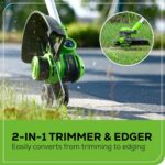 Greenworks 40V 21" Self-Propelled Lawn Mower,Axial Leaf Blower(500 CFM / 120 MPH),13" String Trimmer with 2 Batteries(5Ah+2Ah) & Chargers - Image 8