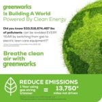Greenworks 40V 21" Self-Propelled Lawn Mower,Axial Leaf Blower(500 CFM / 120 MPH),13" String Trimmer with 2 Batteries(5Ah+2Ah) & Chargers - Image 10
