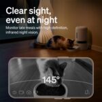 PETLIBRO Automatic Cat Feeder with Camera, 1080P HD & Night Vision, 5GHz/2.4GHz WiFi & Cam Smart Pet Feeder with App Control, 2-Way Audio, Motion Alerts for Cats & Dogs, Stainless Steel Single Tray - Image 3