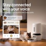 PETLIBRO Automatic Cat Feeder with Camera, 1080P HD & Night Vision, 5GHz/2.4GHz WiFi & Cam Smart Pet Feeder with App Control, 2-Way Audio, Motion Alerts for Cats & Dogs, Stainless Steel Single Tray - Image 6