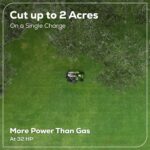 Greenworks 80V 42' Riding Lawn Mower (2 Acre, 32 HP Gas Equivalent, 5 MPH, Cargo Bin, Tow Up to 200 lbs.), (4) 5.0Ah Batteries (1,600 Wh Max) + Turbo Wall Charger - Image 6