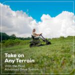 Greenworks 80V 42' Riding Lawn Mower (2 Acre, 32 HP Gas Equivalent, 5 MPH, Cargo Bin, Tow Up to 200 lbs.), (4) 5.0Ah Batteries (1,600 Wh Max) + Turbo Wall Charger - Image 7