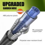 Relxitl Garden Hose, Flexible Water Hose, Ultra Lightweight Non-Expanding hose with 10 Function Sprayer, Leak proof, Pressure Resistant for Yard, Outdoor (Black, 50FT) - Image 3