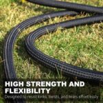 Relxitl Garden Hose, Flexible Water Hose, Ultra Lightweight Non-Expanding hose with 10 Function Sprayer, Leak proof, Pressure Resistant for Yard, Outdoor (Black, 50FT) - Image 4