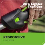 Greenworks 60V 17" Brushless (Push) Mower + 60V 13" String Trimmer, 4.0Ah Battery and 3A Charger - Image 9