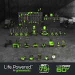 Greenworks 60V 17" Brushless (Push) Mower + 60V 13" String Trimmer, 4.0Ah Battery and 3A Charger - Image 16