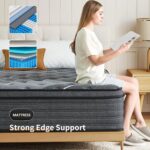 12 Inch Queen Mattress Hybrid Mattress in a Box, Memory Foam Mattress with Pocket Spring for Pressure Relief, Ergonomic Support & Motion Isolation, Medium Firm (12Inch, 152x203x30cm) - Image 5