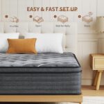12 Inch Queen Mattress Hybrid Mattress in a Box, Memory Foam Mattress with Pocket Spring for Pressure Relief, Ergonomic Support & Motion Isolation, Medium Firm (12Inch, 152x203x30cm) - Image 8